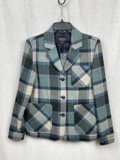 Pendleton Jacket. Virgin Wool, Plaid Blazer, Women's Small, Marlow, New