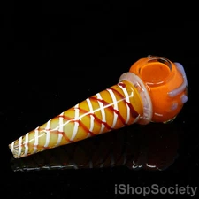 6" Ice Cream Cone Exotic Tobacco Smoking Pipe Thick Collectible Pipes - P061B