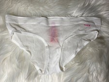 NWT Victoria's Secret Love Pink Low Rise Small- White Brief - VINTAGE