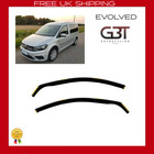 VW CADDY MK3 or MK4 2004-2020 Wind Deflectors 2-piece Evolved Black Tinted