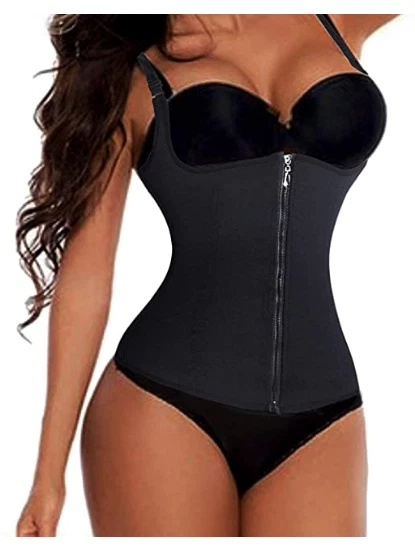 Nebility Zipper Waist Trainer for Women | Premium Material, Adjustable  Straps, U-Shape Push Up Breast Design | Perfect for Postpartum Recovery &  Body