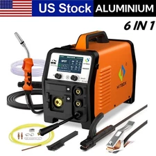 HITBOX MIG Welder MIG TIG MMA/Stick Welder 110V 220V Weld Aluminum 200Amp 7IN 1
