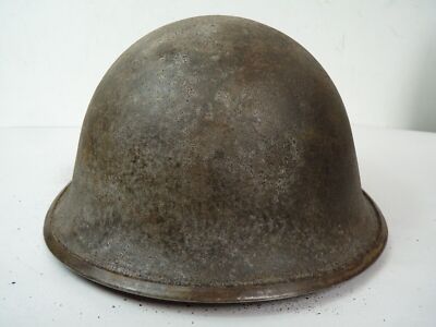 Original Mk3 Canadian / British Army WW2 Turtle Helmet High Rivet