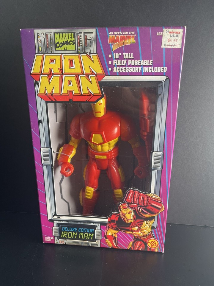 Iron Man 10" Figure 1994 Marvel Comics Toy Biz Vintage New In Box eBay