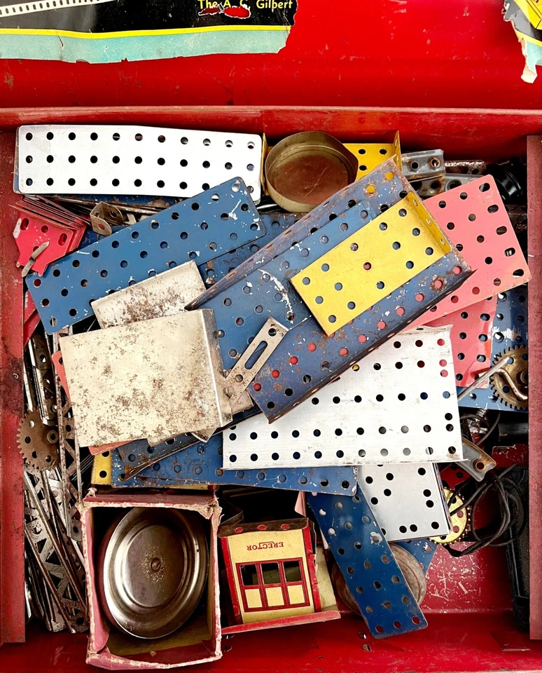 Juego de montaje 8 1/2 8,5 rueda de la fortuna eléctrica años 50 juego de juguetes de construcción coleccionable SS Foto 4 de 4