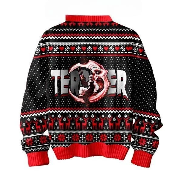 Terrifier In Circus Halloween 2024 Christmas Ugly Sweater