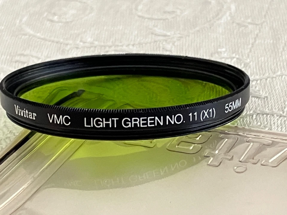 VIVITAR VINTAGE  LENS FILTER, X-1 LIGHT GREEN, 55 MM,  MADE IN U.S.A. - Image 3 of 3