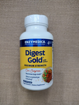 Enzymedica Digest Gold With ATPro Digestive Enzyme 180 Caps Exp 2028
