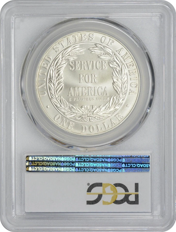 1996-S National Community Service Silver Commemorative Dollar MS70 PCGS - Image 2 of 2