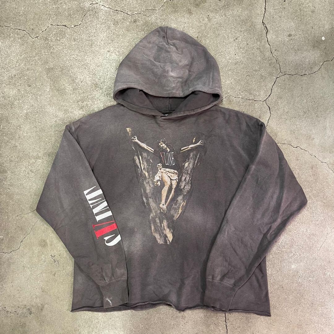 【SAINT MICHAEL×VLONE】pullover hoodie Saint Mxxxxxx x VLONE Hoodie Black Men's - SS22 - US