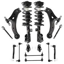 Front Struts Coil Springs + Front Lower Control Arm For Toyota Camry 2007-2011