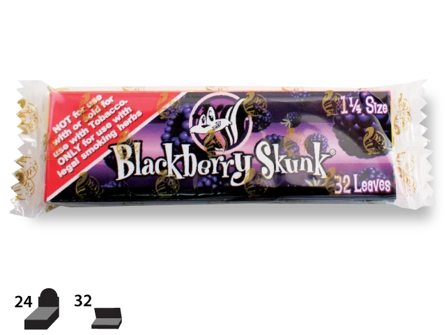 Skunk Brand Blueberry 1-1/4 Rolling Papers - NVS Glassworks