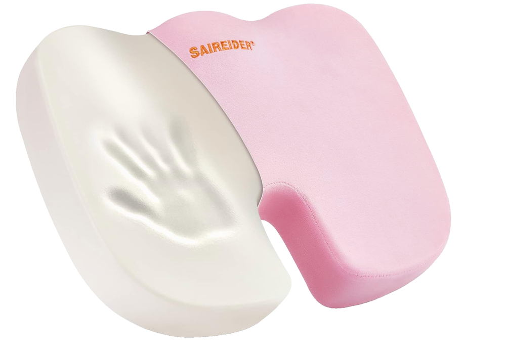 SAIREIDER Office Chair Cushion Pink, Car Universal dimensions, Cushion