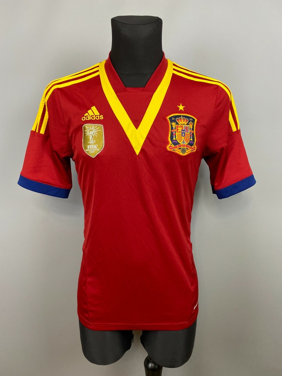 SPAIN 2013 2014 HOME SHIRT FOOTBALL SOCCER JERSEY ADIDAS X53272