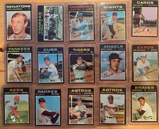 1970 1971 1972 1973 Topps Baseball Cards Lot U Pick 15 Cards EX Huge Selection