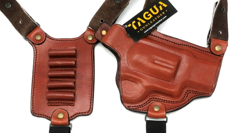 CLEARANCE! Right Hand Leather Shoulder Holster for Autos & Revolvers - CHOOSE - Image 3 of 4
