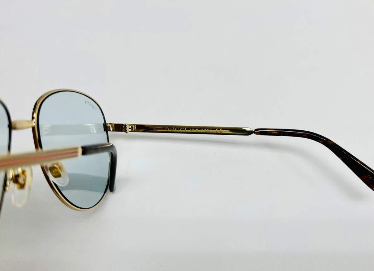Gucci aviator metal hotsell glasses with web