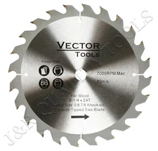 8-1/4" x 24T Carbide Tipped Saw Blade 