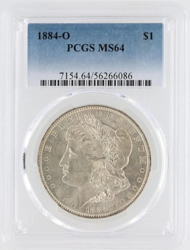 1884-O Morgan Silver Dollar PCGS MS64 S$1 New Orleans Minted No Reserve