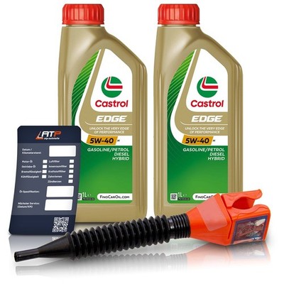 2x 1 L LITER CASTROL MOTORÖL EDGE 5W-40 M MOTOR-ÖL MOTOREN-ÖL 50042886