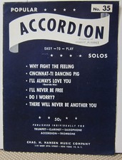 Popular Accordion Solos No 35 - Sheet Music