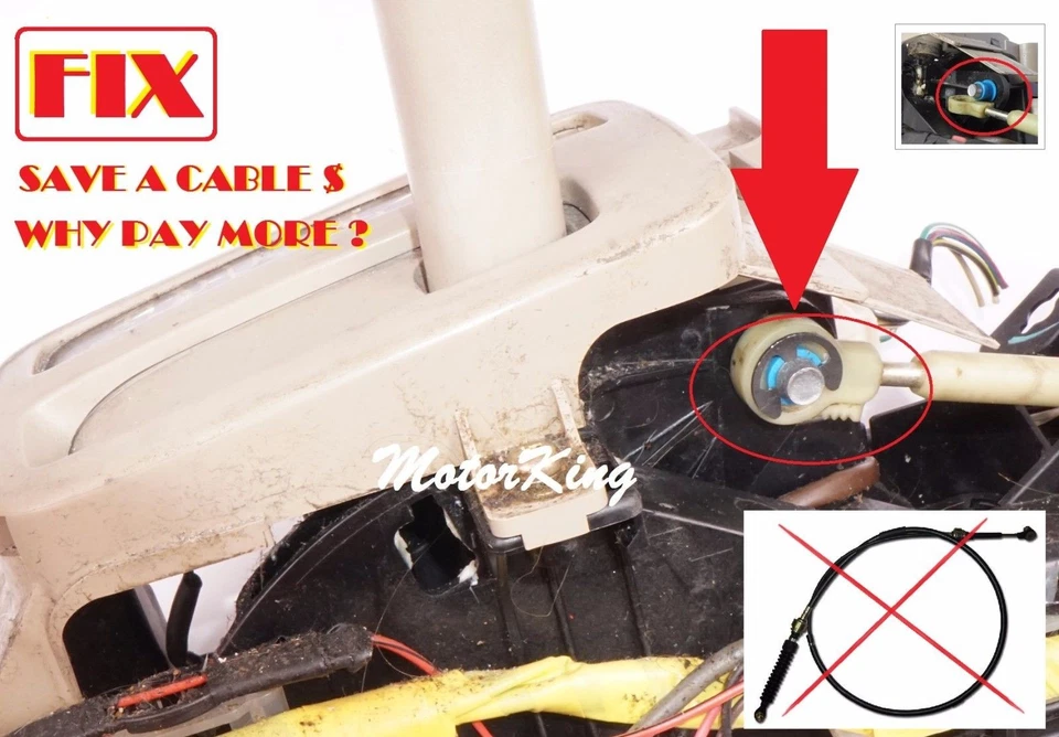 Kit de reparación de cable de buje de palanca de cambios de poliuretano mejorado para Toyota RAV4 2006-2021 Foto 2 de 4