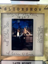 2026 Leaf Slideshow Letterman Conan O’ Brien 1/1 Super Prismatic NBC Slide 1993