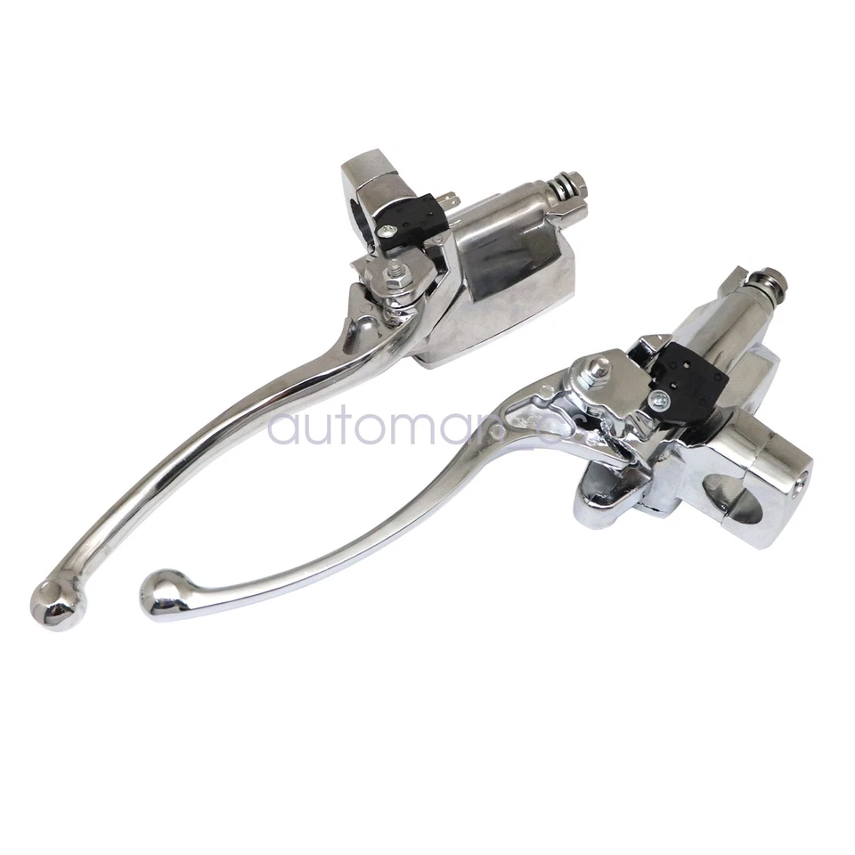 Хромированные рычаги сцепления главного цилиндра тормоза для Kawasaki Vulcan 1500 1600 2000 - Изображение 4 из 4