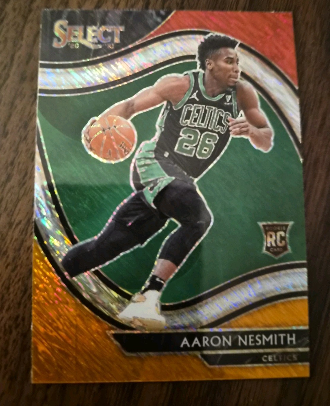 2020-21  Select - Courtside Aaron Nesmith #287 Red White Orange Shimmer Prizm
