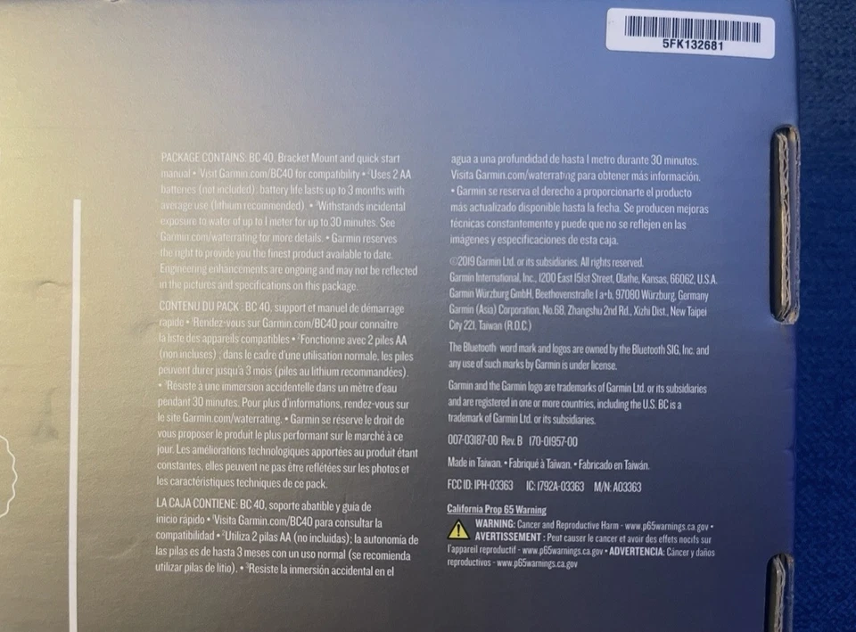 GARMIN BC 40 WIRELESS BACKUP CAMERA FOR WiFi ENABLED GPS NAVIGATORS 010-01866-00 - Image 3 of 4