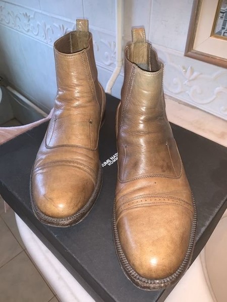 Men Costume National Boots Brown Leather 43