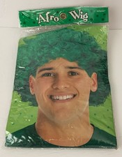 GREEN Afro COSTUME WIG NEW One Size Curly