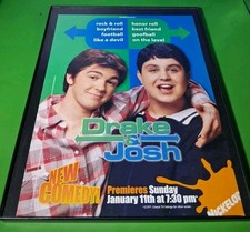 Drake And Josh Nickelodeon Print Ad 8.5x11 Framed 2004