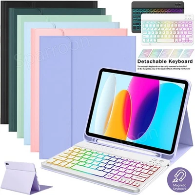 SPARROON For iPad 11th Generation 11" inch A16 2025 Backlit Keyboard Leather Case Cover
