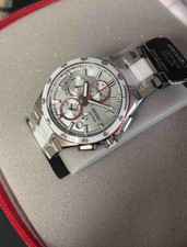 SEIKO ASTRON SBXC173 White GPS Solar Chronograph Titanium Men's Watch in Box