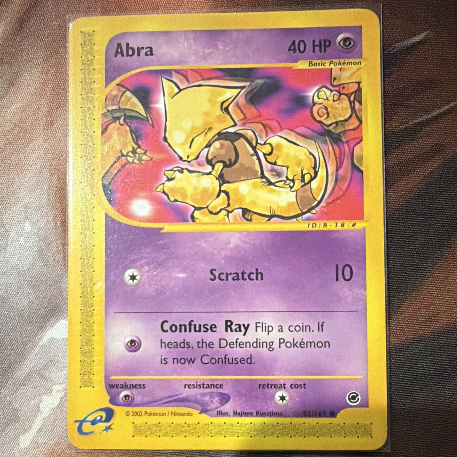 Pokemon TCG Abra 93/165 Expedition Base Set 2002 Common 40 HP