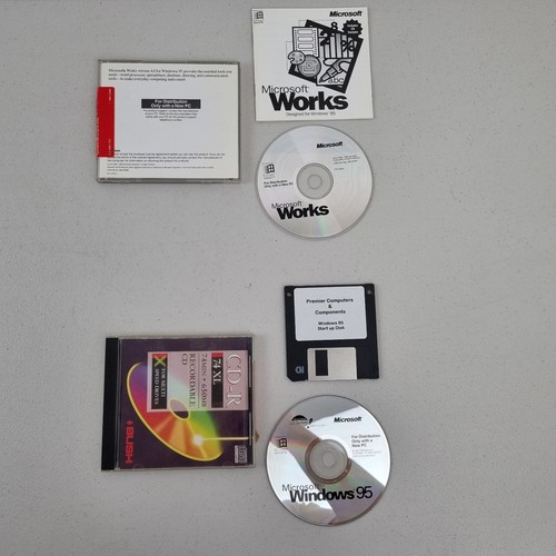 Rare Vintage Microsoft Windows 95 Year 2000 Install Software Disc Media