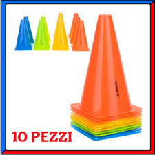 Set  10 Pezzi Coni per Allenamento da Calcio Basket Pallavolo Fitness Colorati