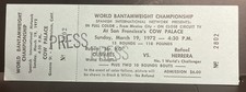 1972 World Bantamweight Title Ticket Ruben Olivares vs Rafael Herrera Press