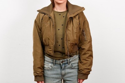 Fb Sister short bomber jacket XS in khaki, unworn