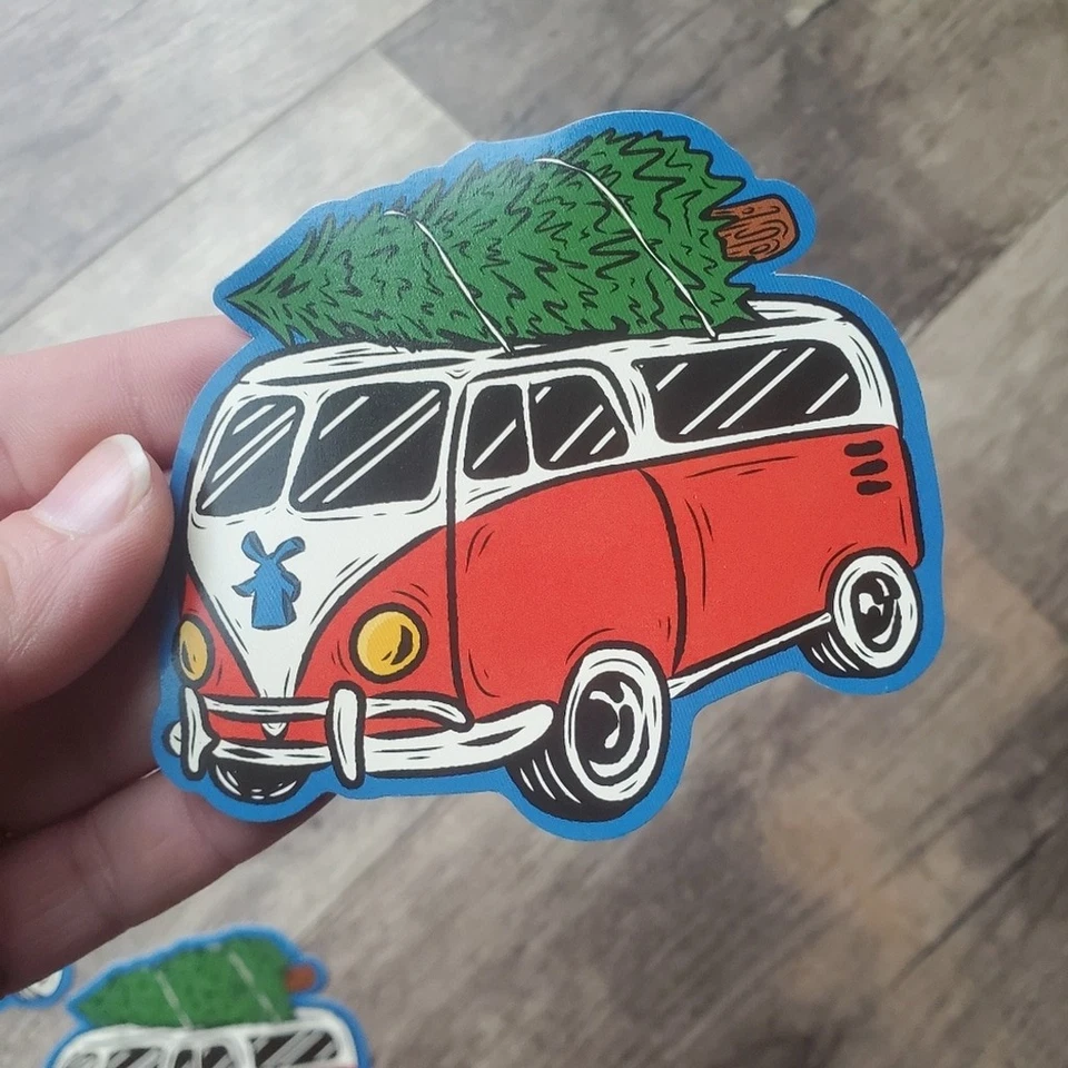 全新 荷兰兄弟贴纸 2025 年 12 月 (2) 圣诞面包车树 — 第 2/4 张图片