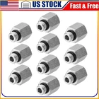 10pcs New Hydraulic Adapter Fittings: #6 SAE/ORB Male x 3/8" NPTF Female w/Cover