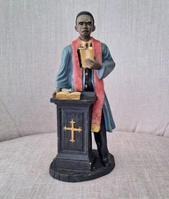 Black Preacher Figurine Item Decoration Religion Spiritual Unique Collection