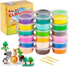 36 Colors DIY Molding Clay Art Crafts Set Creatible Air Dry Clay Kits for Kids