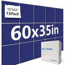 Large Cork Bulletin Board Alternative for Office60 x 35" - 15 Pack Felt Bulle...