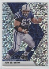 2020 Panini Mosaic No Huddle Silver Prizm Jeff Saturday #96 0g27