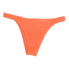 Hollister Swim, Bikiniunterteil, Größe: L, Orange, Rippenstrick, Damen #5KB
