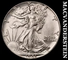 1941 Walking Liberty Half Dollar- Silver- Scarce High Grade Luster #J9342