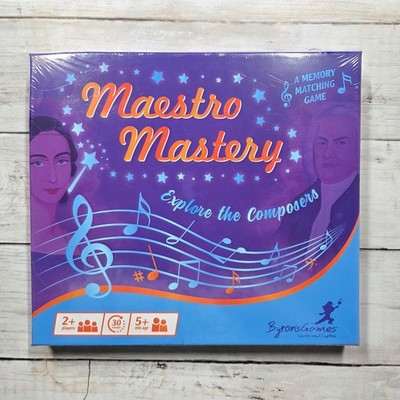 Byrons Games Maestro Mastery Explore the Composers Memory Matching Game Sealed