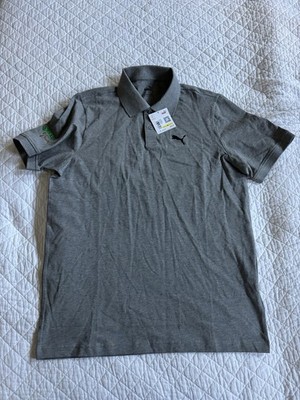  PUMA Grey Polo Size Medium W/ Torrey Pines San Diego Ca Logo NWT